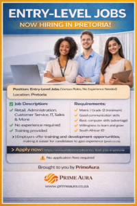 Entry-Level Jobs (Pretoria)